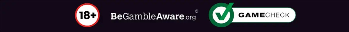 This image displays two important responsible gambling logos:  The 
